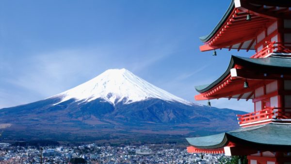 Le mont Fuji au Japon